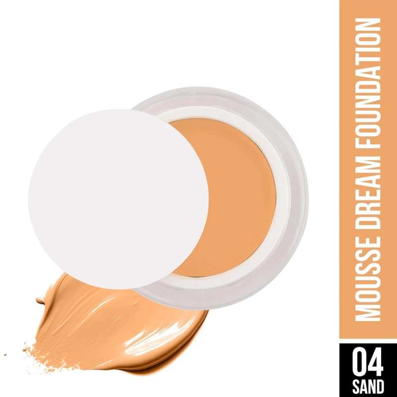 PREMIUM Mousse Dream Foundation | Lightweight & Buildable | Mousse Long Lasting & Flawless Matte Finish Foundation - 25g (Sand | Shade 04) SH-7711 thumbnail 3